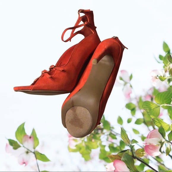 JUSTFAB coral red high heels.❤️❤️6X $15.00 - Picture 11 of 13